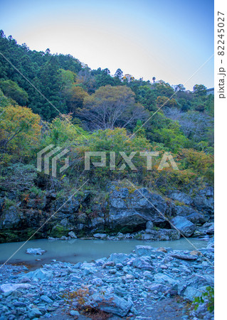 三波石峡 三波石 秋風景 三波石峡 三波石 秋風景 82245027