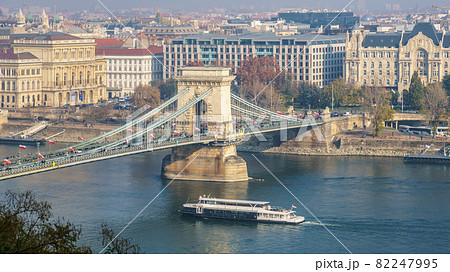 Beautifull view of the Danube river in Budapest Beautifull view of the Danube river in Budapest 82247995