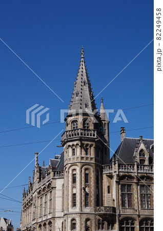 ベルギー ゲント パクハイス通りの街並み ベルギー ゲント パクハイス通りの街並み 82249458