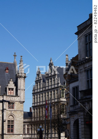 ベルギー ゲント シント・パーフス広場の風景 ベルギー ゲント シント・パーフス広場の風景 82249462