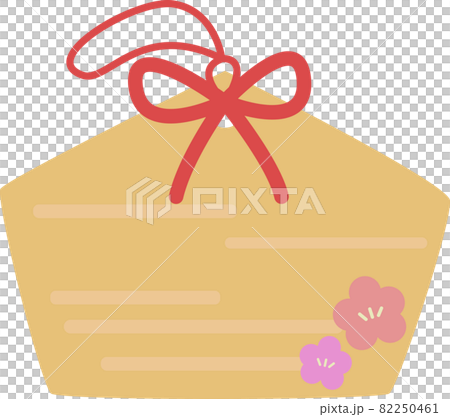 ポップでかわいい絵馬のイラスト ポップでかわいい絵馬のイラスト 82250461