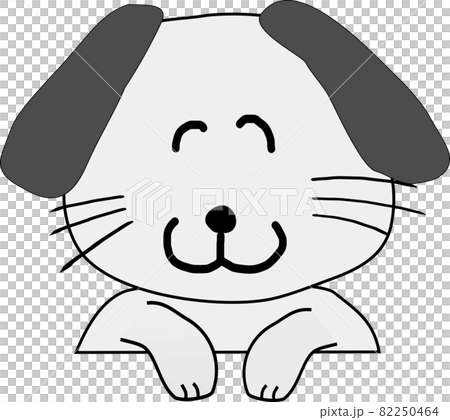 笑顔の犬のキャラクターのイラスト素材 笑顔の犬のキャラクターのイラスト素材