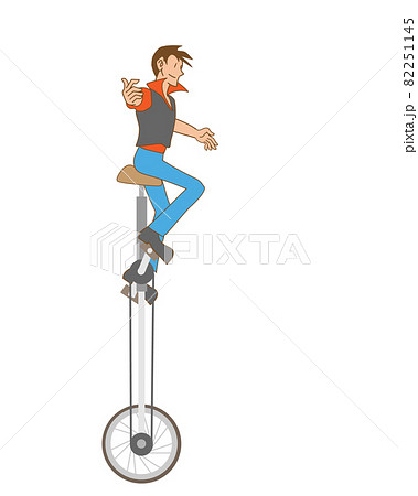 一輪車でパフォーマンスする男性 一輪車でパフォーマンスする男性 82251145