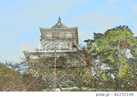 丸岡城 霞ケ城 冬景色 丸岡城 霞ケ城 冬景色 82252146