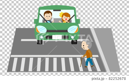 正在看智能手機但不知道有行人橫穿的司機 82252678