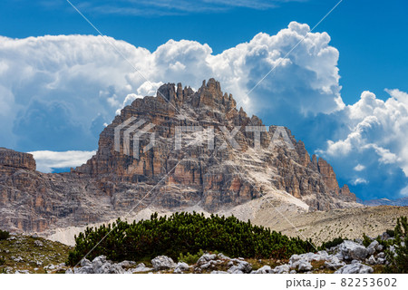 Mountain Peak of Paternkofel or Monte Paterno - Sesto Dolomites Italian Alps Mountain Peak of Paternkofel or Monte Paterno - Sesto Dolomites Italian Alps 82253602