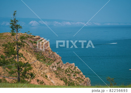 Cliffs on Olkhon Island. Lake Baikal is a rift lake located in southern Siberia, Russia. The largest freshwater lake by volume in the world. A Natural Wonder Of The World. 82256693