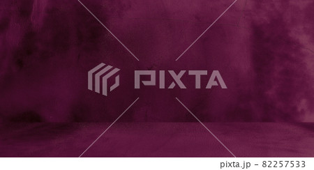 Old shabby concrete wall texture with cracked purple concrete studio wall. Abstract grunge background. Product presentation. 82257533