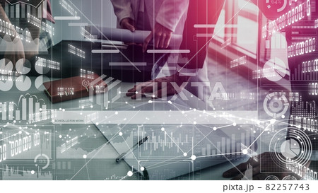 Conceptual business dashboard for financial data analysis Conceptual business dashboard for financial data analysis 82257743