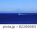 富士山と船 82260083