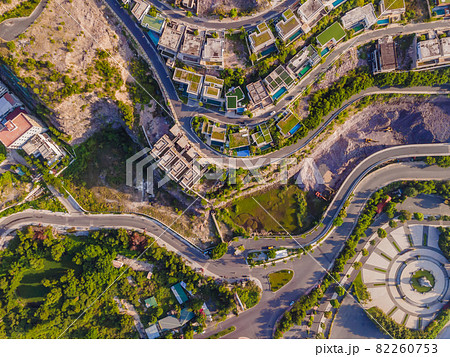 Drone view of Nha Trang city and An Vien village, Vietnam Drone view of Nha Trang city and An Vien village, Vietnam 82260753