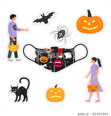 Sticker Halloween Holiday Kids Trick or treat Jack 82262963