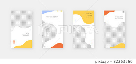Social media template. Trendy editable social media stories template. Mockup isolated. Template design. Vector illustration. Social media template. Trendy editable social media stories template. Mockup isolated. Template design. Vector illustration. 82263566