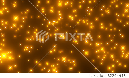 夜空に揺らめく火の粉と火花の動画のイラスト素材