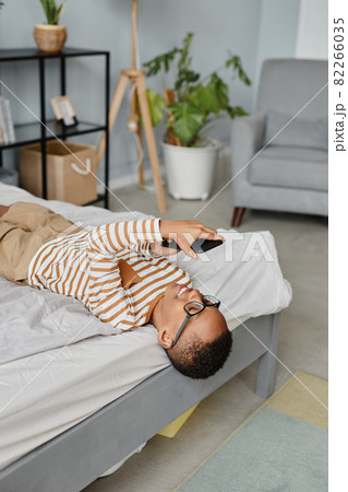 African American Boy Teen using Smartphone African American Boy Teen using Smartphone 82266035