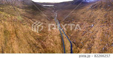 Aerial view of the Glenveagh National Park in County Donegal, Ireland 82266257