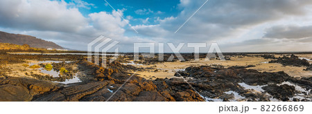 Incredible low tide coastside of Lanzarote. ACanary Islands. Spain Incredible low tide coastside of Lanzarote. ACanary Islands. Spain 82266869