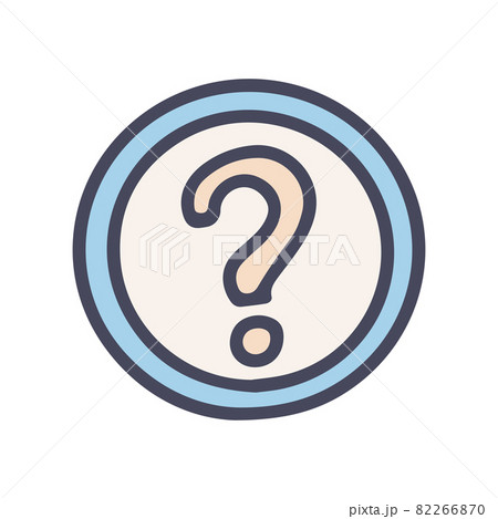 ask a question color vector doodle simple icon ask a question color vector doodle simple icon 82266870