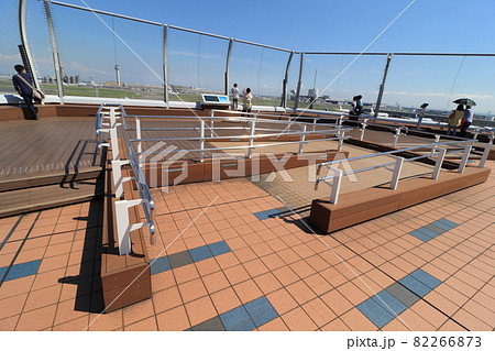 車いす用スロープ バリアフリー設備 の写真素材