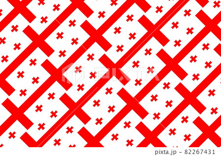 Simple geometric pattern in the colors of the national flag of Georgia Simple geometric pattern in the colors of the national flag of Georgia 82267431