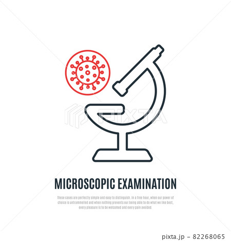 Microscope line icon. 82268065
