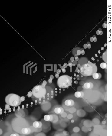 背景素材 センチメンタルな夜景 モノクロのイラスト素材