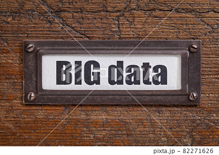big data  tag - file cabinet label 82271626