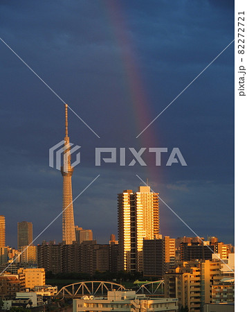 スカイツリーと虹 スカイツリーと虹 82272721