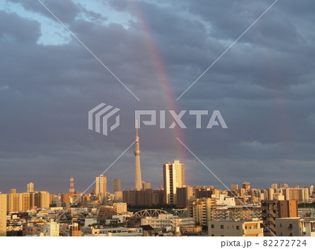 スカイツリーと虹 スカイツリーと虹 82272724