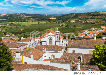Panoramic view of Obidos 82273340