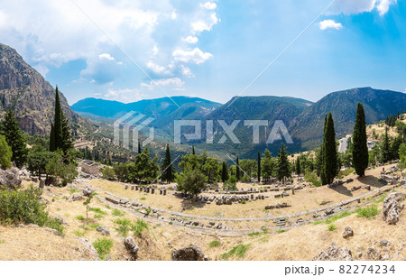 The Athenian treasury in Delphi The Athenian treasury in Delphi 82274234