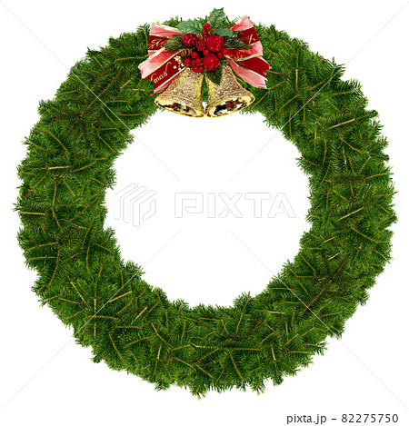 クリスマスのフレーム素材 背景透過 切り抜かれていますのイラスト素材