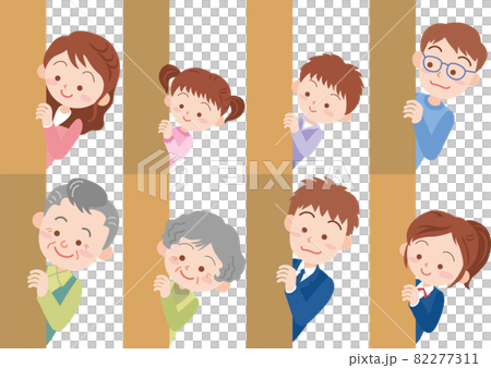 ちらっと覗き込む人 82277311