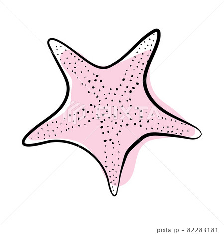 Doodle Sketch Starfish 82283181