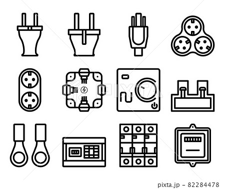 Electrics Icon Set Electrics Icon Set 82284478