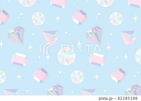宝石のシームレスパターンのイラスト素材