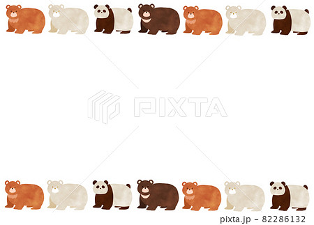 クマのフレーム　イラスト 82286132