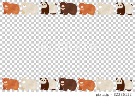 クマのフレーム　イラスト 82286132