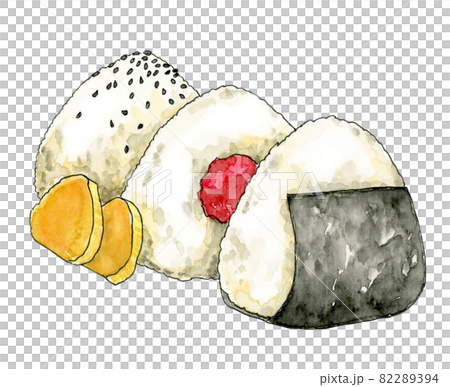 Onigiri [Hand-painted watercolor] 82289394