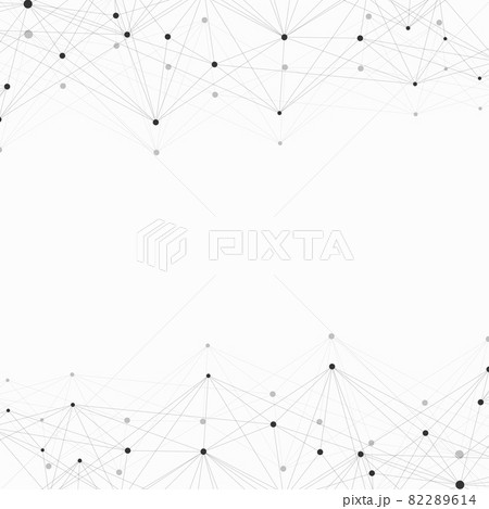 Geometric graphic background molecule and communication. Big data complex with compounds. Lines plexus, minimal array. Digital data visualization. Scientific cybernetic illustration. 82289614