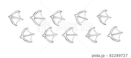 Traces of chicken. Vector drawing 82289727