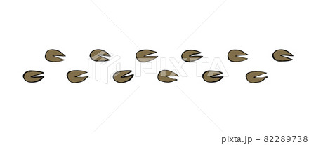 Traces of hooves. Vector drawing Traces of hooves. Vector drawing 82289738