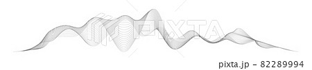 Sound wave in abstract style on white background. Abstract digital signal wave line. Vector music voice vibration, song waveform digital spectrum, audio pulse and waveform frequency equalizer. Sound wave in abstract style on white background. Abstract digital signal wave line. Vector music voice vibration, song waveform digital spectrum, audio pulse and waveform frequency equalizer. 82289994