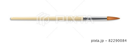 Realistic artist paintbrush isolated on white background 82290084