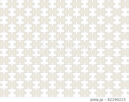 Seamless pattern of completed puzzle pieces grid 82290223