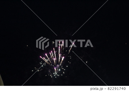fireworks salute white on a black dark background the beginning of the flash fireworks salute white on a black dark background the beginning of the flash 82291740