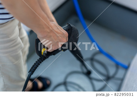 ベランダの洗浄　高圧洗浄機 82295031