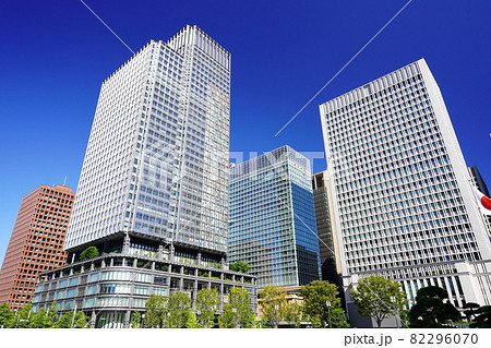 都市風景 東京 丸の内のオフィス街 都市風景 東京 丸の内のオフィス街 82296070