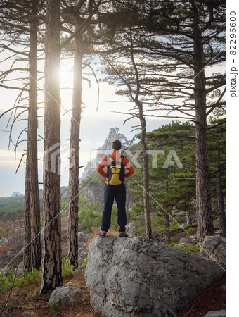 the concept of discovery and hiking, nature and freedom 82296600