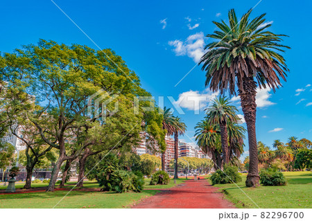 Cityscape of modern and old Buenos Aires with business and living in Palermo district, beautiful nature, parks and traditional cultural architecture at sunny day and blue sky, Argentina, summer Cityscape of modern and old Buenos Aires with business and living in Palermo district, beautiful nature, parks and traditional cultural architecture at sunny day and blue sky, Argentina, summer 82296700
